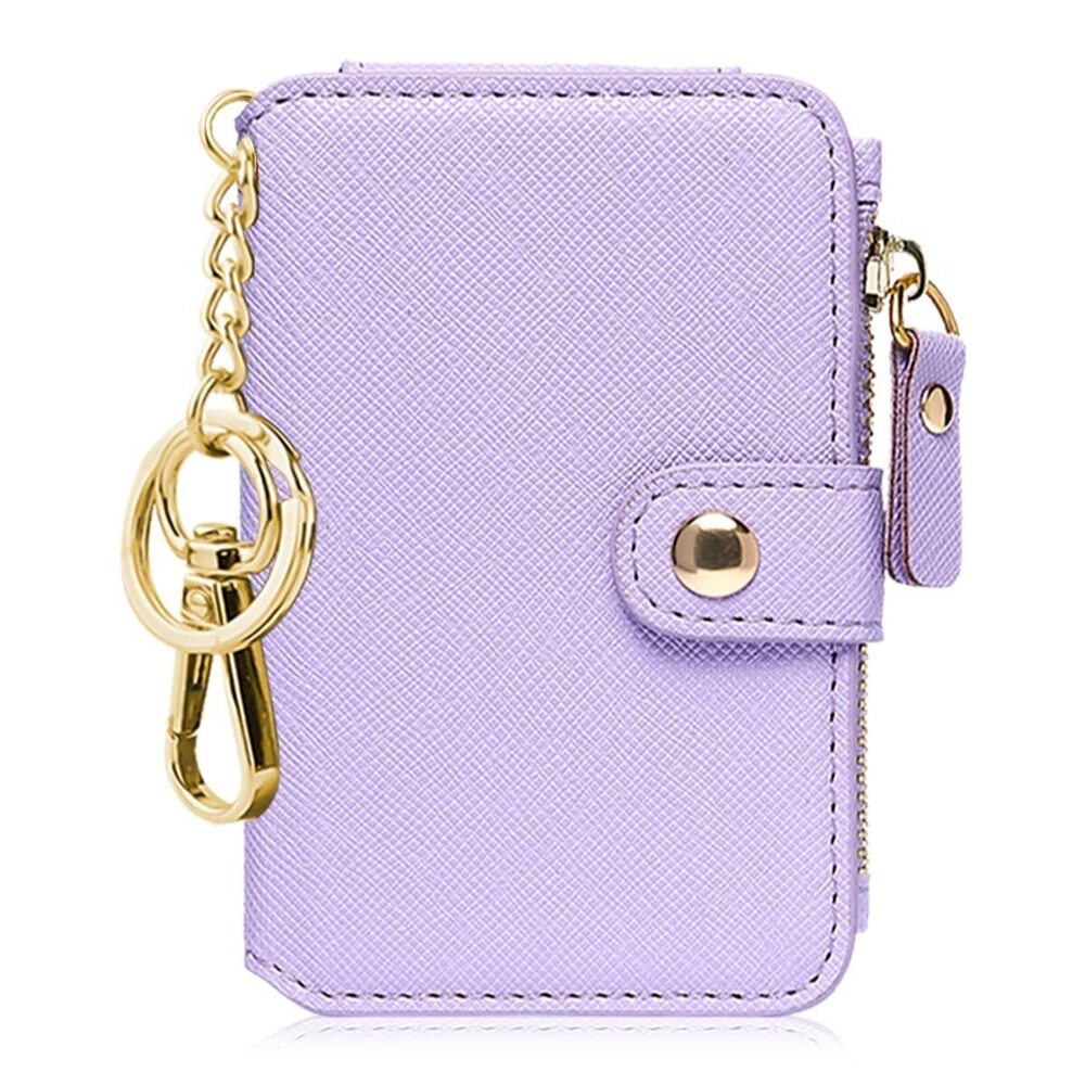 3260 Keychain Wallet Minimalist Credit Card Holder with Coin Purse Card